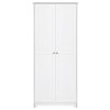 Karl Home 72in White Armoire - 2 of 4