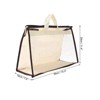 Unique Bargains Unique Handbag Dust Bags, Clear Purse Storage Organizer  PVC Dustproof Handbag Cover Transparent Purse Protector - 2 of 4