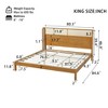 Christopher Knight Home Cortez Mid-Century Modern Rubberwood Platform Bed Frame with Headboard - 3 of 4