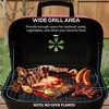 CAVINAS 30" Barrel Camping Grill Portable Charcoal Grills Durable Flat Grills Outdoor Cooking for Outdoor Camping - 3 of 4