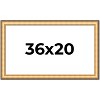 PosterPalooza | Traditional Gold Picture Frame - UV Acrylic, Backing Board, Hanging Hardware Included - 2 of 4
