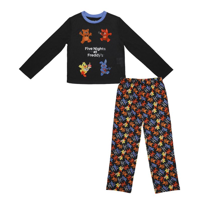 Youth Five Nights at Freddy's 2-Piece Sleepwear Set with Long-Sleeve Shirt and Pajama Sleep Pants, 1 of 5
