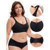 INSPIRE CHIC Women's Pocket Bra for Silicone Breast Forms Full Coverage Minimizers - 3 of 4