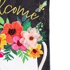Watering Can Welcome Burlap Garden Flag - 4 of 4