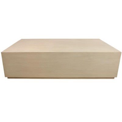 HomeRoots 72" Natural Solid Wood Distressed Coffee Table