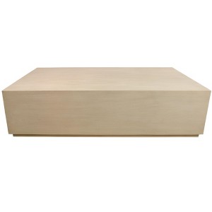 HomeRoots 66" Natural Solid Wood Distressed Coffee Table - 1 of 4