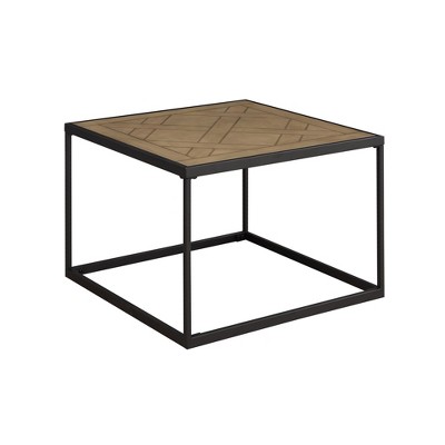 Contemporary Decorative Parquet-Top Square Coffee Table ¨C Parquet Veneer