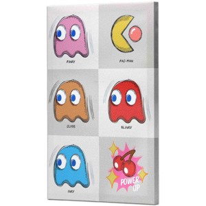 Pyramid America  Pac-Man - Bandai Namco Pac-Man Character Collage Canvas Wall Decor - 1 of 2