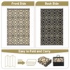 Outdoor Plastic Straw Rug Geometric Waterproof Reversible Area Rug for Patio Backyard Picnic Camp Beach - 3 of 4