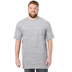 Boulder Creek by KingSize  Heavyweight Longer-Length Pocket Crewneck T-Shirt - 1 of 4
