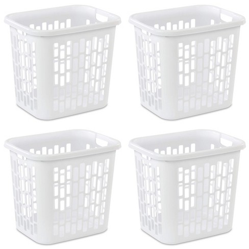 Sterilite 2 Bushel Ultra™ Laundry Basket Plastic, White 