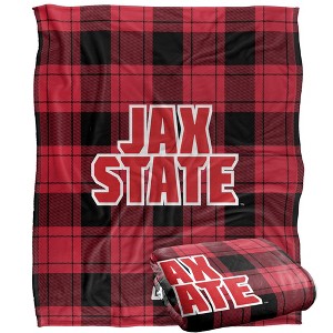 Jacksonville State University Campus Plaid Spirit Silky Touch Super Soft Throw Blanket 50x60 - 1 of 4