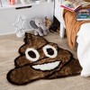 Walk on Me Faux Fur Super Soft Emoji Rug Tufted With Non-slip Backing Area Rug 26" - 2 of 4