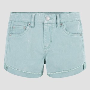 Levi's® Girls' Angled Fray Cuff Jean Shorts - 1 of 4