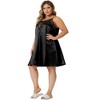 Agnes Orinda Women's Plus Size Lace Spaghetti Lounge Nightgowns - image 3 of 4