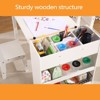 49 in Kids Art Table, Large Kids Craft Table with 2 Chairs, Multi-Functional Art Desk with Storage Shelves for Children Room - 4 of 4