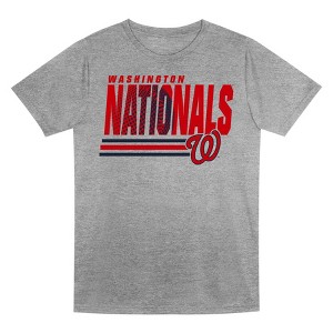 MLB Washington Nationals Boys' Gray Poly T-Shirt - 1 of 1