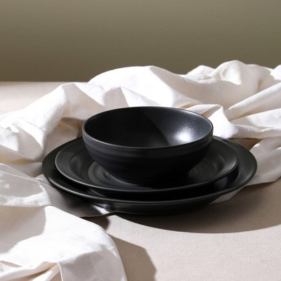 Orbit Stoneware Dinnerware Set - Charcoal