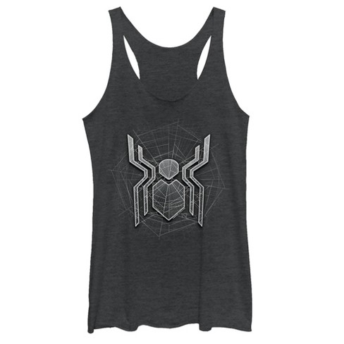 Women's Marvel Spider-Man: Far From Home Ghostly Logo Racerback Tank Top - image 1 of 3