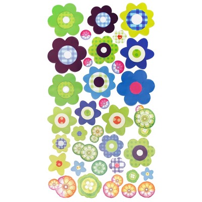 Slickblue Petal Wheel Garden-Inspired Wall Stickers - Transform Your Space with Beautiful Vinyl Art 13x23.5 inch