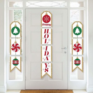 Big Dot of Happiness Ornaments - Hanging Vertical Paper Door Banners - Holiday and Christmas Party Wall Decoration Kit - Indoor Door Decor - 1 of 4