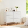 6 Drawers Dresser for Bedroom, Chest of Drawers with Fabric Bins, Media Console Table, Fabric Closet Dresser for Living Room Hallway - 4 of 4