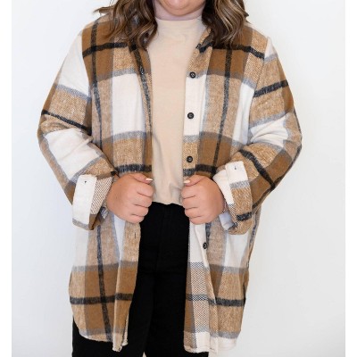 Women's Cozy Cabin Flannel Shirt - PLUS - Madelyn