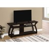EveryRoom 3 Tier 2 Shelf TV Stand for TVs up to 60" Espresso: Laminated Particle Board, Metal Hardware - 2 of 4