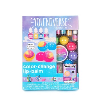 YOUniverse 17pc Color Change Lip Balm Craft Activity Kit