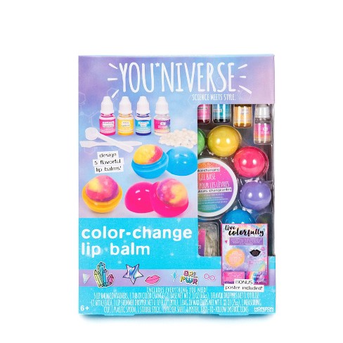 Youniverse 17pc Color Change Lip Balm Craft Activity Kit Target How to pamper your pout using our lip care kit. youniverse 17pc color change lip balm craft activity kit