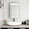 NicBex Rectangular Midecine Cabinet with LED&3 Adjustable Shelves,Wall Mounted&Recessed Bathroom Cabinet with Mirror,3 Optional LED Modes - 3 of 4
