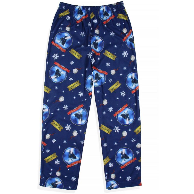 Polar Express Boys' Christmas Movie Believe Train Pajama Sleep Pants Blue, 1 of 6