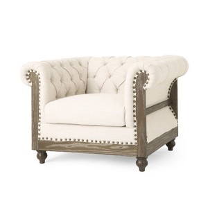 NicBex Polyester Accent Chair,Upholstered Living Room Chair with Tufted Backrest,Chesterfield Inspired Armchair,Club Chairs for Living Room - 1 of 4