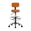 Home Imports Emporium Adjustable Height Drafting Chair,  Rolling Wheels, Adjustable Height, Backrest, Office Stool - 2 of 4