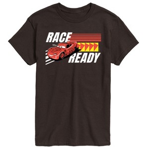 Men's - Cars - Lightning McQueen Race Ready Short Sleeve Graphic T-Shirt - 1 of 4