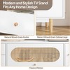 PAGED Modern TV Stand with Door Rebound Device, Wooden Media Console Table with Multi-Functional Storage, TV Stands for Living Room - 4 of 4