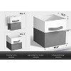 Sorbus 6 Pack 11" Two Tone Foldable Storage Cubes with Handles - Perfect for clothes, toys, books, linens, and more - 3 of 4