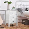 Modern Night Stand with 3 Drawer Large Storage Space, Multifunctional End Table Bedside Table, Bedroom Furniture - 2 of 4