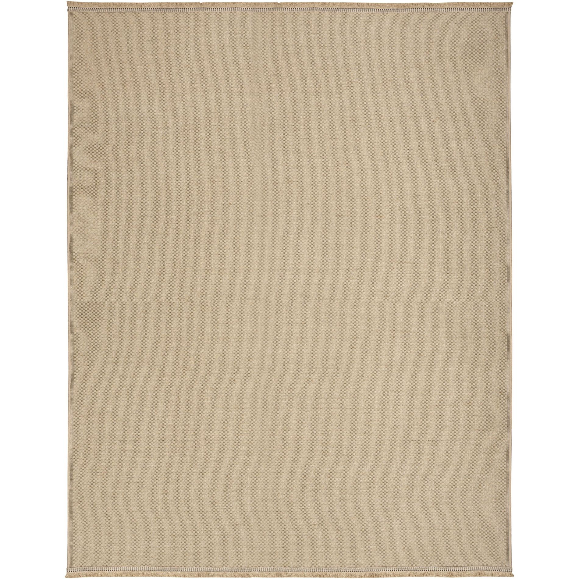 Nourison Washable Jute 7'10" x 9'10" Natural Modern Indoor Non-Slip Flatweave Rug