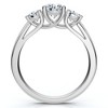 Pompeii3 1ct Three Stone Diamond Ring 14K White Gold - 2 of 4