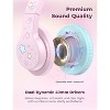 iClever Kids Headphones for School Travel, Safe Volume Limited, HD Mic Stereo Sound Over-Ear Girls Boys Headphones for Kid - 4 of 4