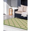 Unique Loom    Outdoor Trellis Moroccan Area Rug - 3 of 4