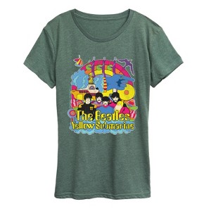 Women's - The Beatles - Vintage Yellow Submarine Short Sleeve Graphic T-Shirt - 1 of 4