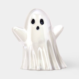 Glass Ghost Decorative Sculpture White Matte - Hyde and EEK