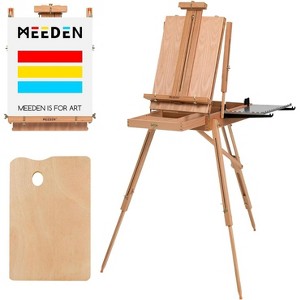 MEEDEN French Easel, Large Sketchbox Easel-Foldable Portable Beechwood Field Art Easel with Drawer, Palette & Metal Tray for Professionals - 1 of 4