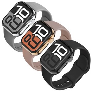 Vena 3 Pack For Apple Watch Ultra 2 Band 49mm, Apple Watch Ultra Band, Silicone Sport Strap For iWatch 44mm Series 6/5/4 45mm Series 9/8/7 - 1 of 4