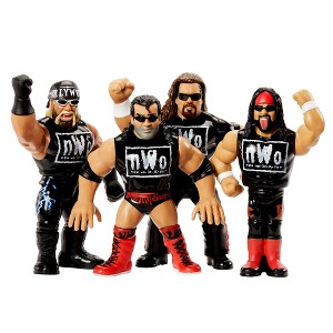NWO Retro 4 Pack Hollywood Hulk Hogan Syxx Scott Hall & Kevin Nash  Ringside Exclusive Action Figures - 1 of 3