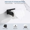 ChicFurnit Bathroom Towel Holder Self Adhesive Rustproof Toilet Paper Holder No Drilling for Stylish Bathrooms, Black, 6"*4"*3" - 4 of 4