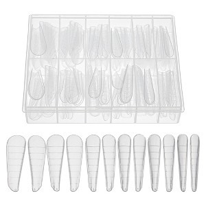 Unique Bargains Scale Faux Crystal Extension Fake Nails 120 Pcs - 1 of 4