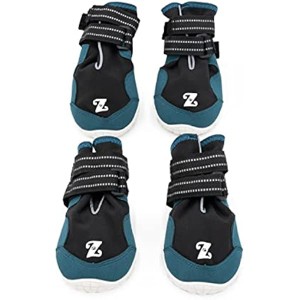 ZippyPaws Adventure Boots - Dog Shoes for Paw Protection from Hot and Cold, Dog Booties for Winter & Summer,Fit Large & Small Dogs - Teal, L - Size 6 - 1 of 1